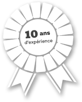 logo des 10 ans d'expérience